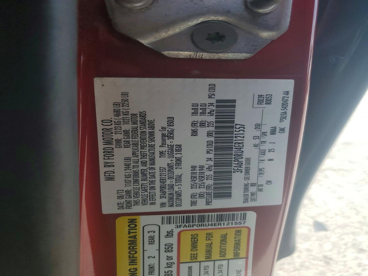 2014 FORD FUSION