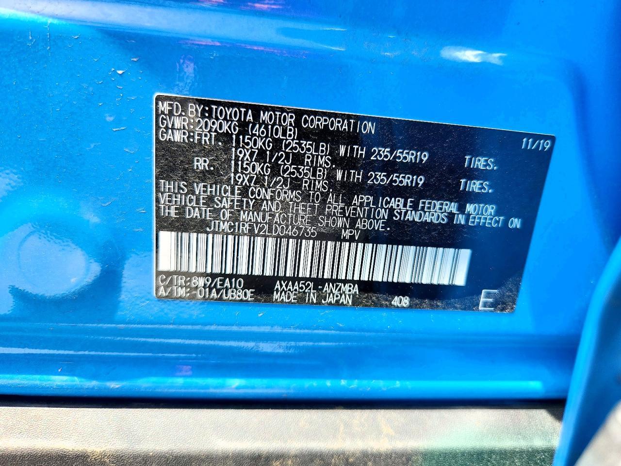 2020 TOYOTA RAV4