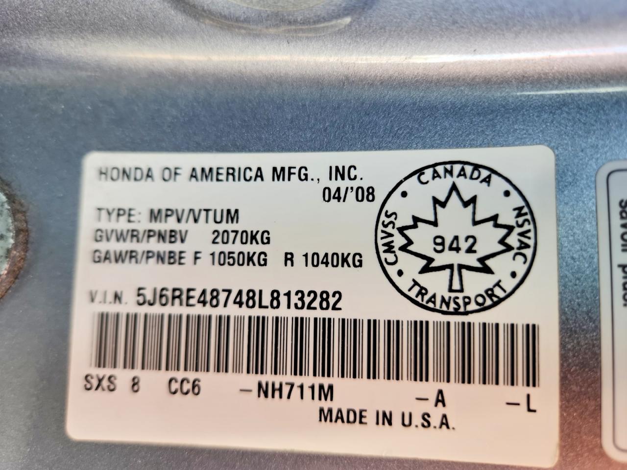 2008 HONDA CR-V