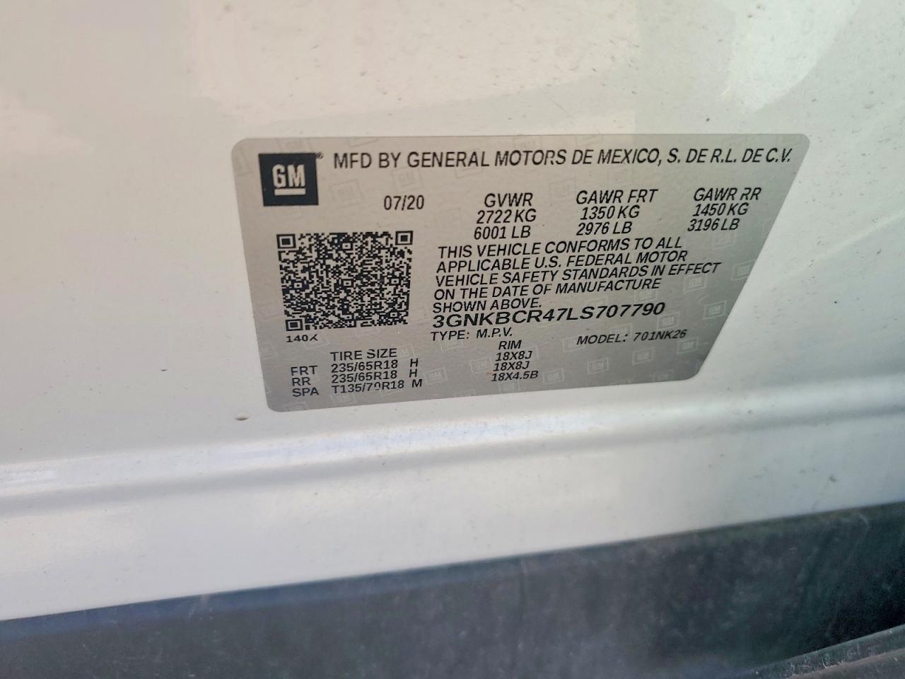 2020 CHEVROLET BLAZER