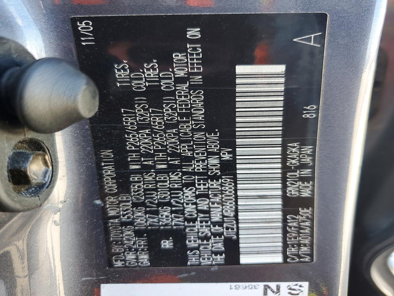 2006 TOYOTA 4Runner