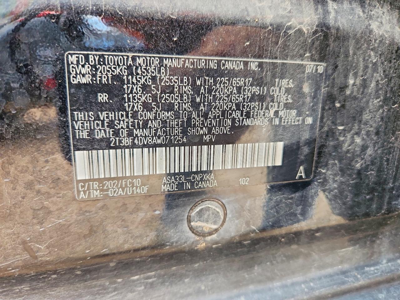 2010 TOYOTA RAV4