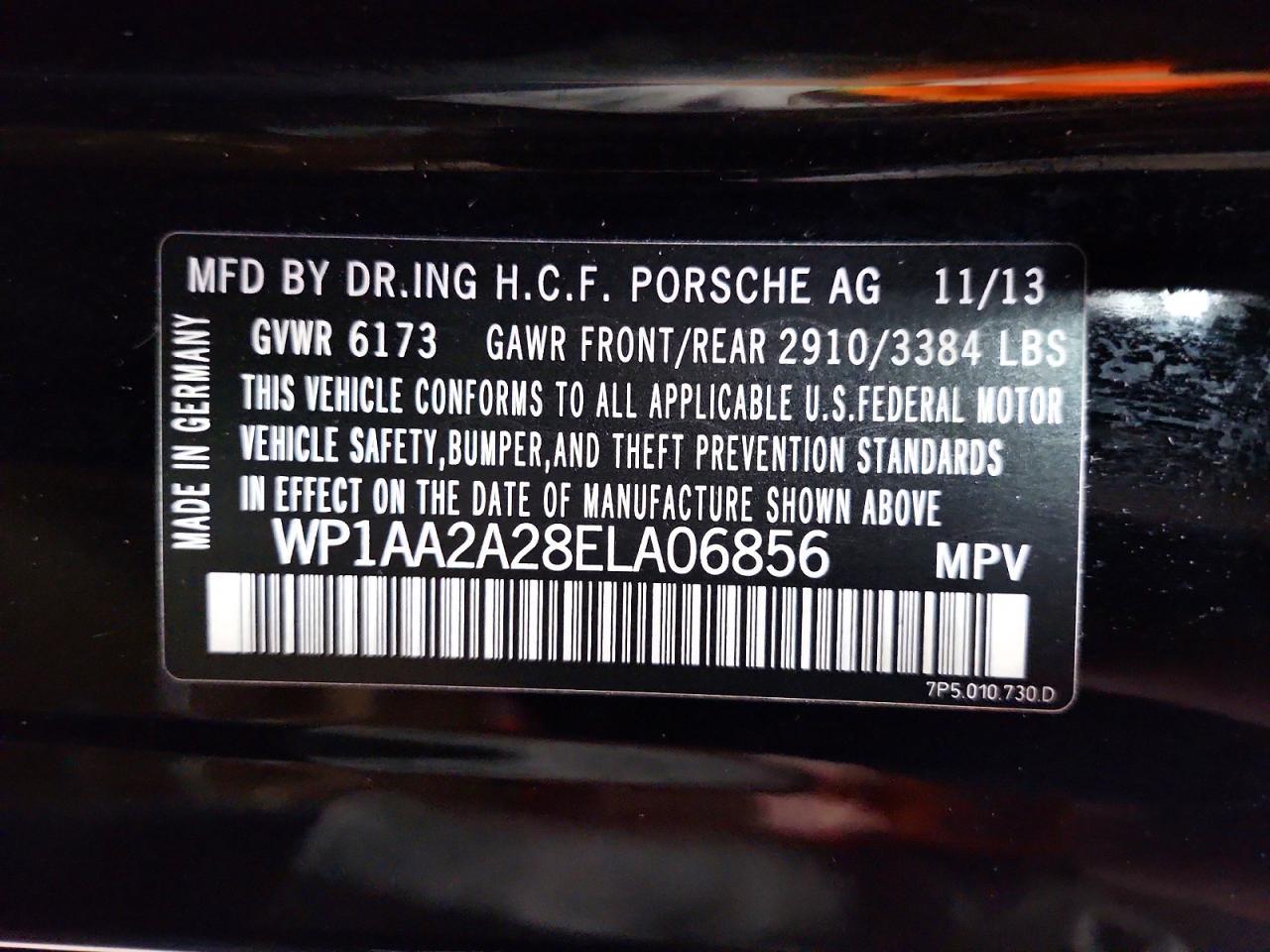 2014 PORSCHE CAYENNE