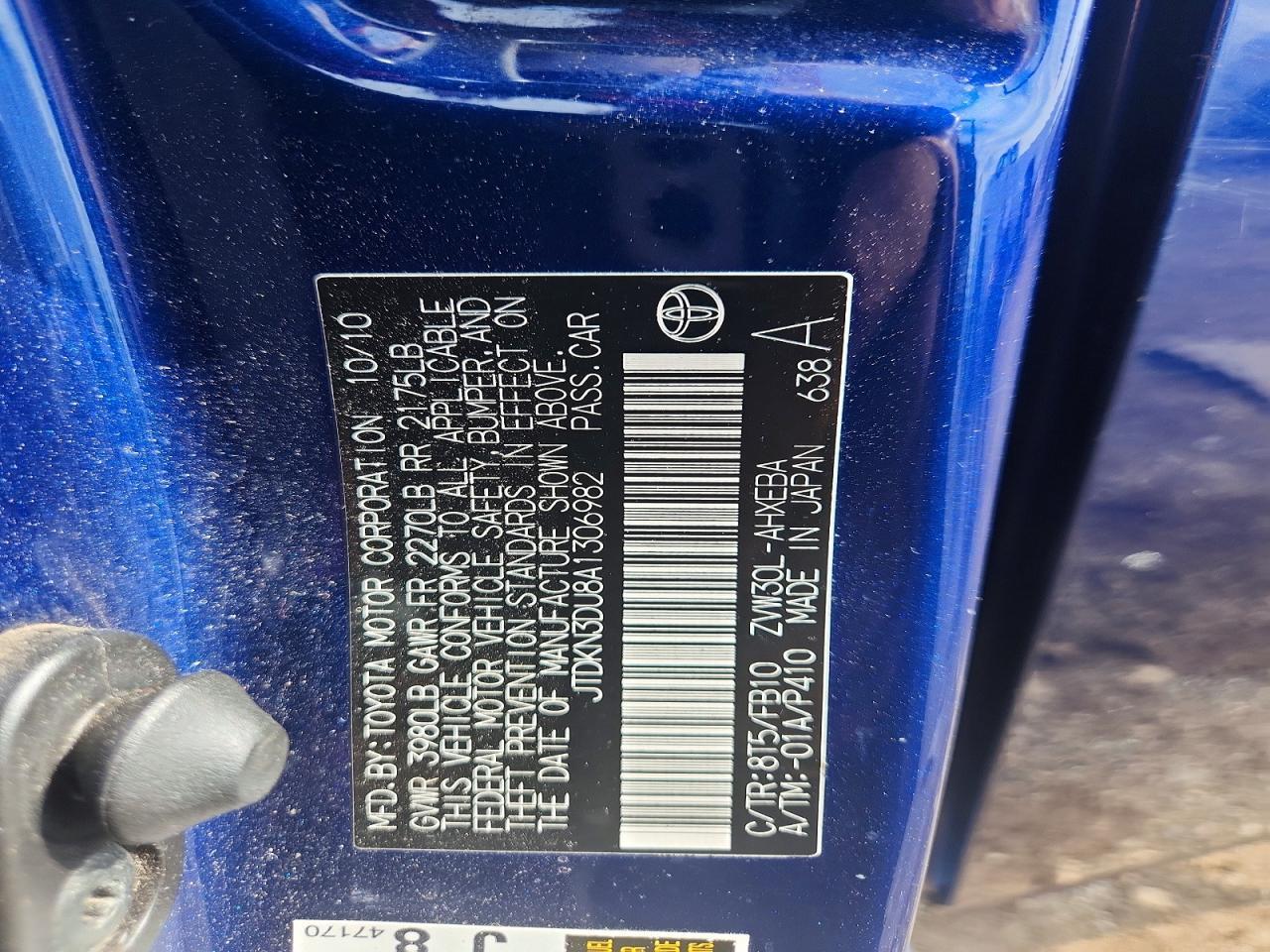 2010 TOYOTA PRIUS
