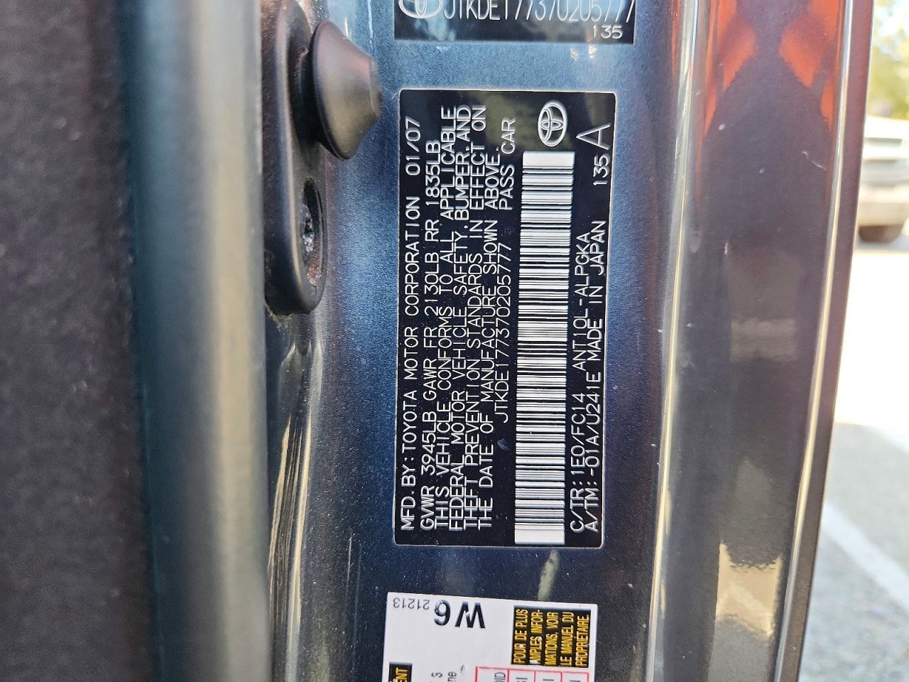 2007 SCION TC