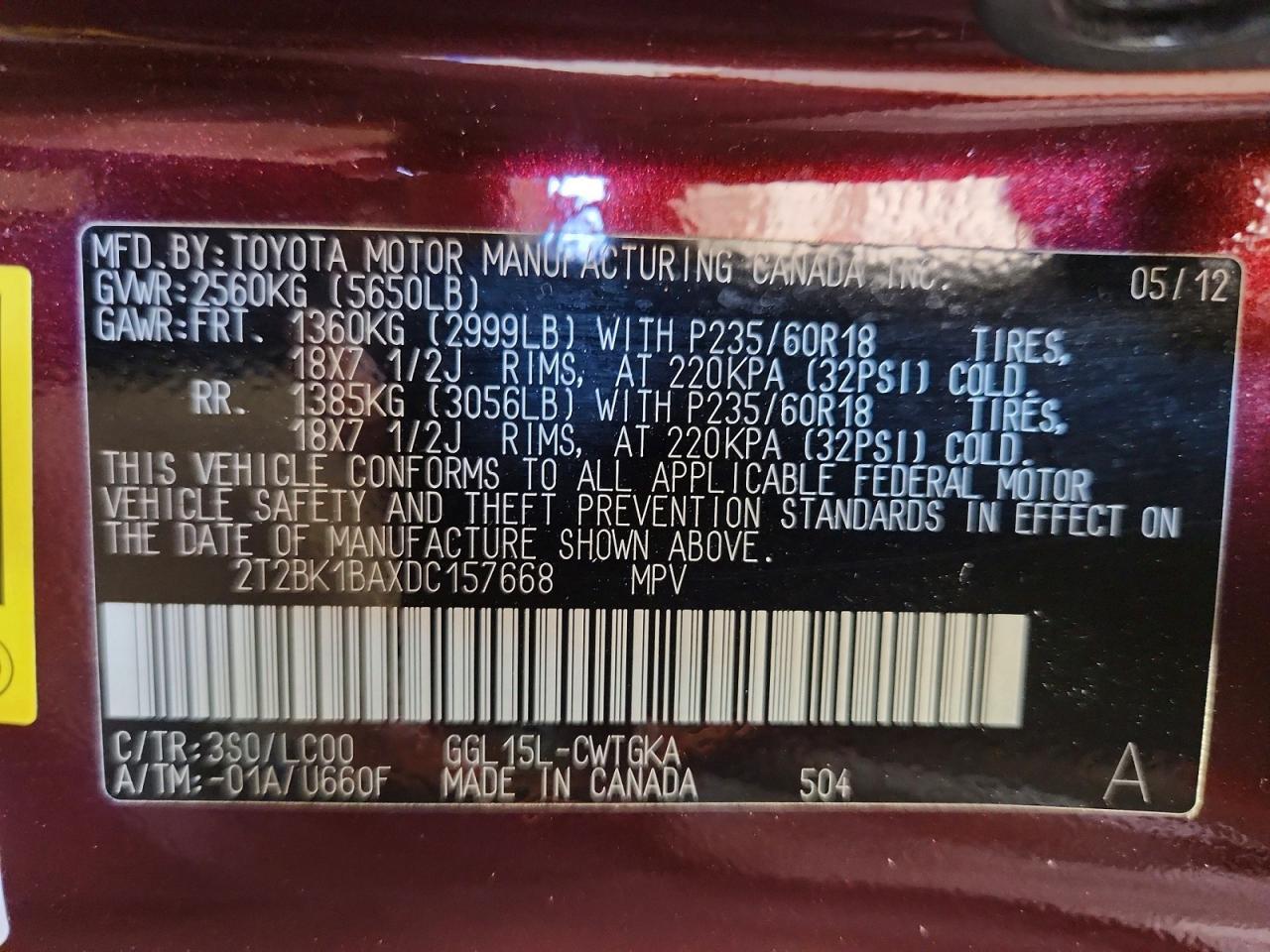 2013 LEXUS RX 350