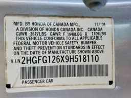 2009 HONDA CIVIC