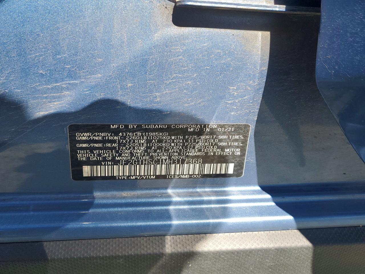2021 SUBARU Crosstrek