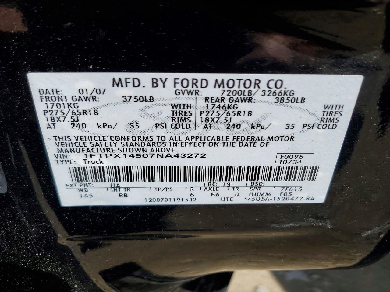 2007 FORD F-150 Lightning