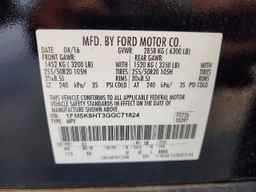 2016 FORD EXPLORER