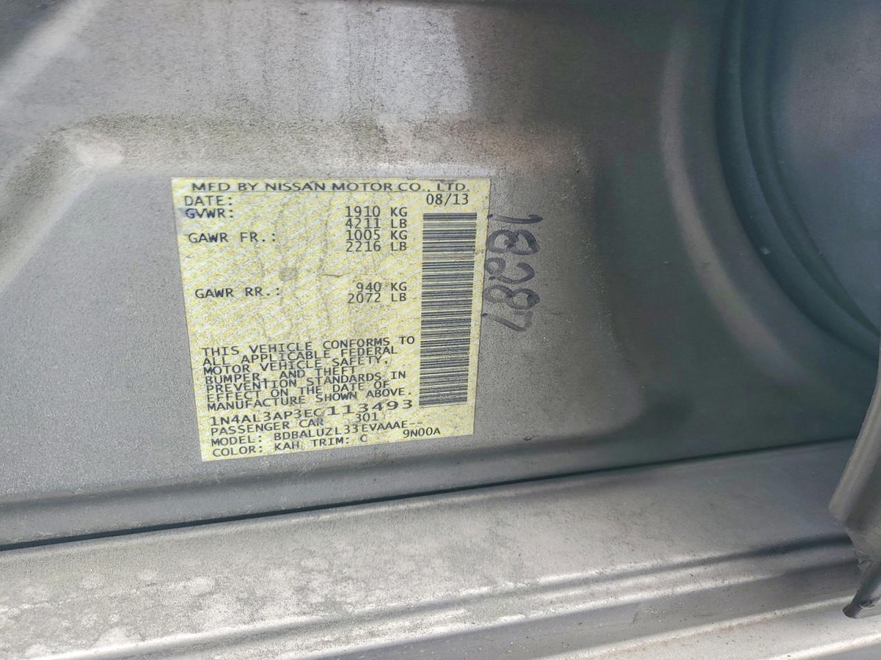 2014 NISSAN ALTIMA
