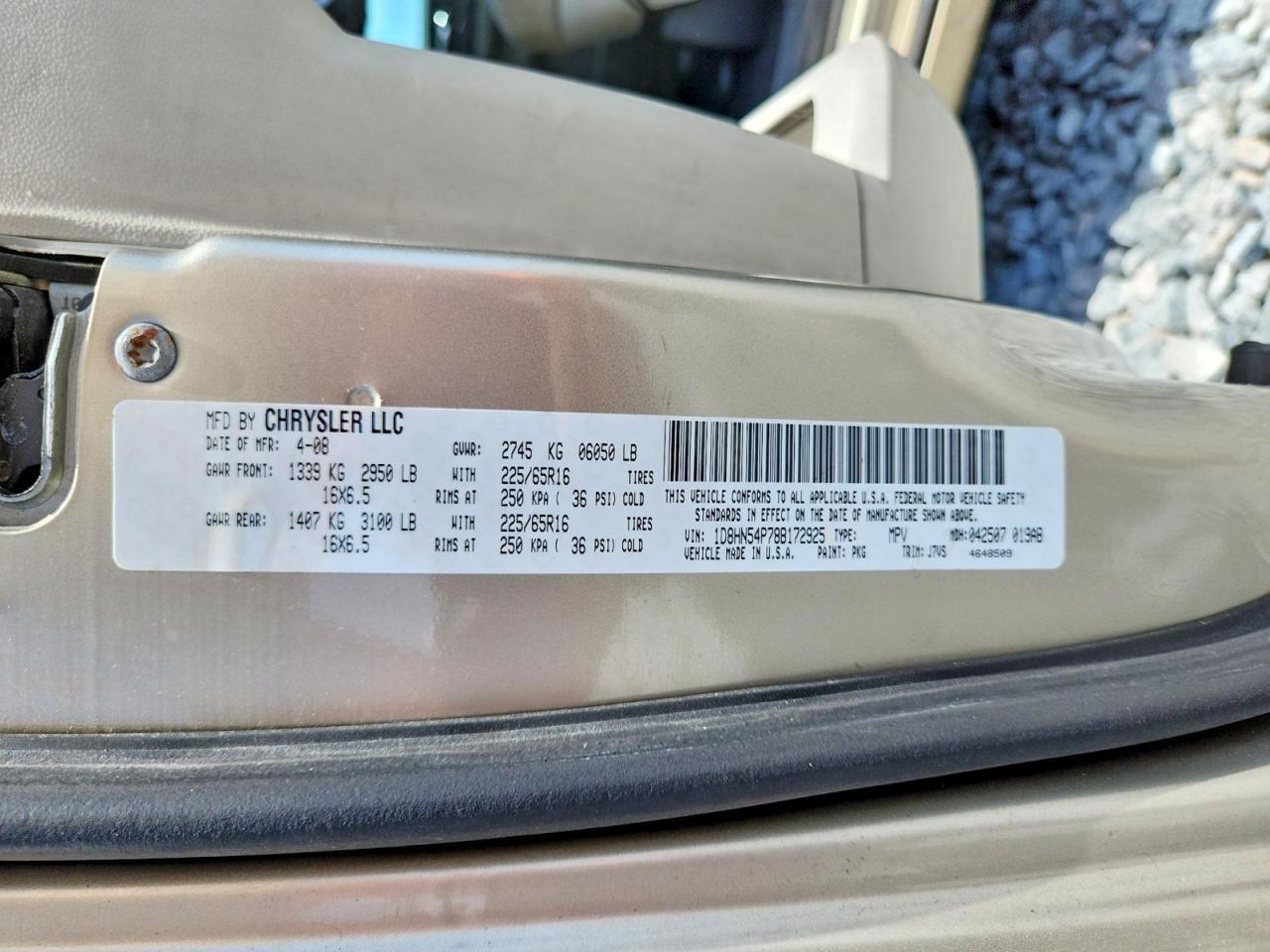 2008 DODGE GRAND CARAVAN