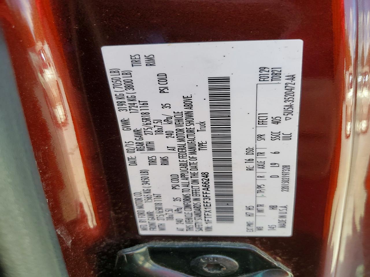 2015 FORD F-150