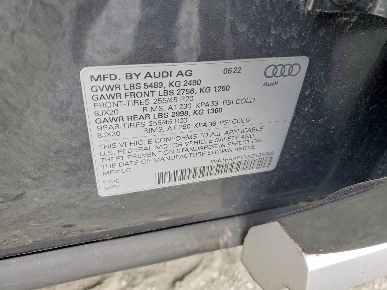 2022 AUDI Q5