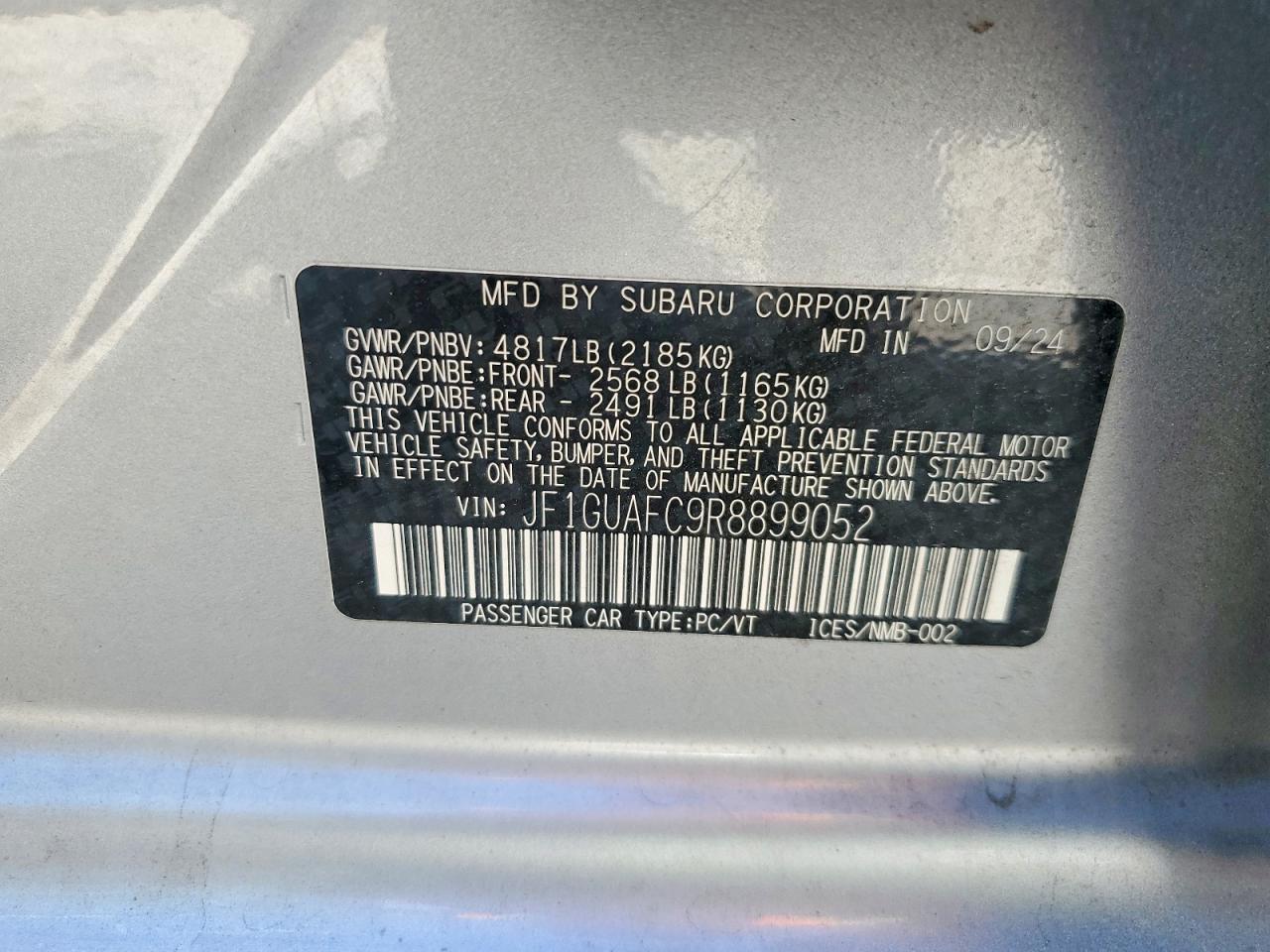 2024 SUBARU IMPREZA