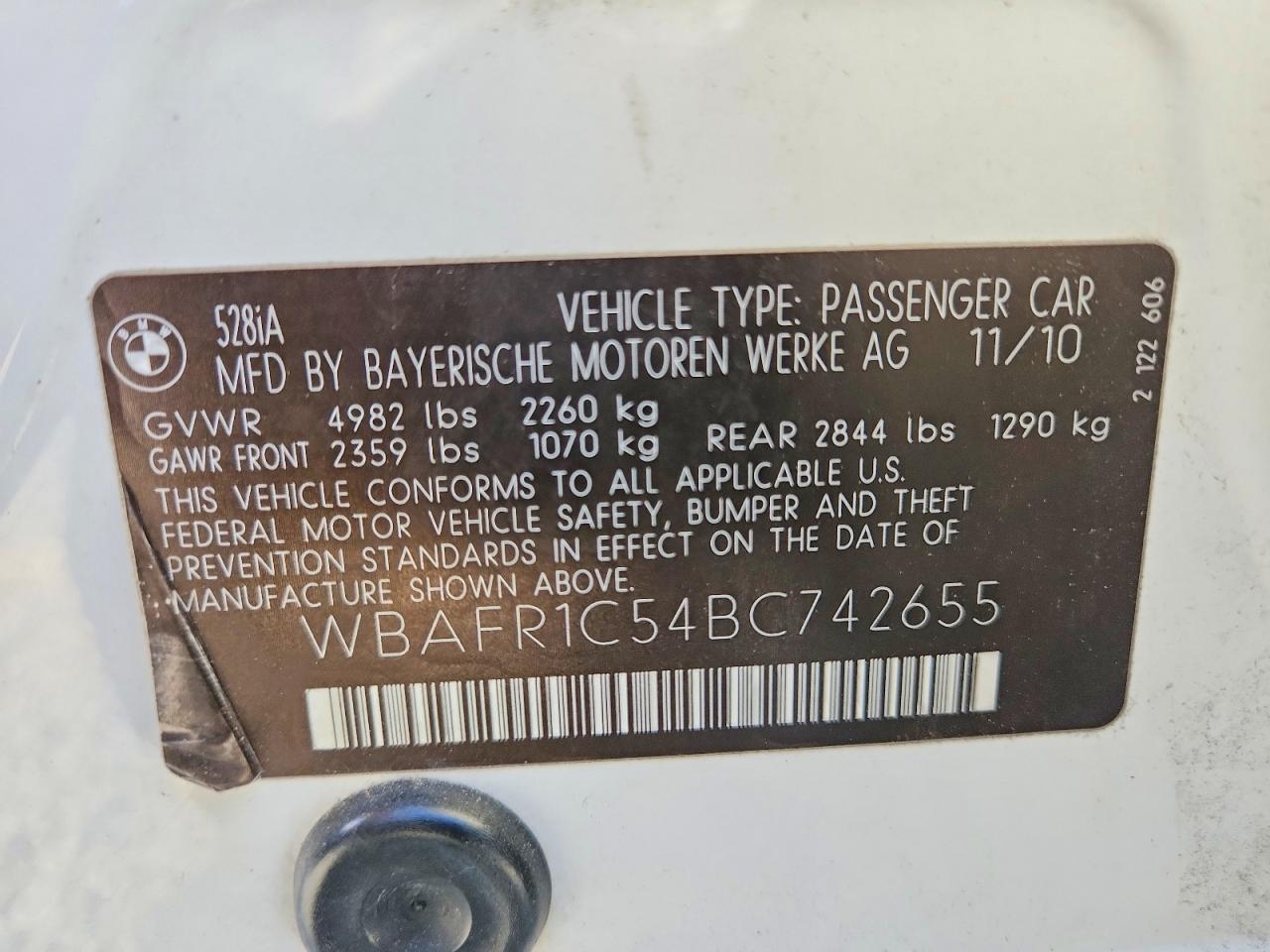 2011 BMW 5 series