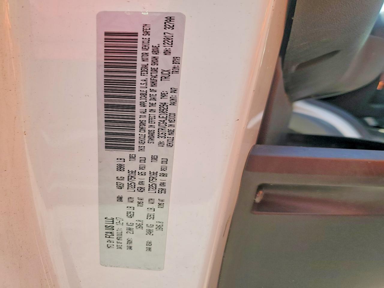 2018 RAM ProMaster 2500
