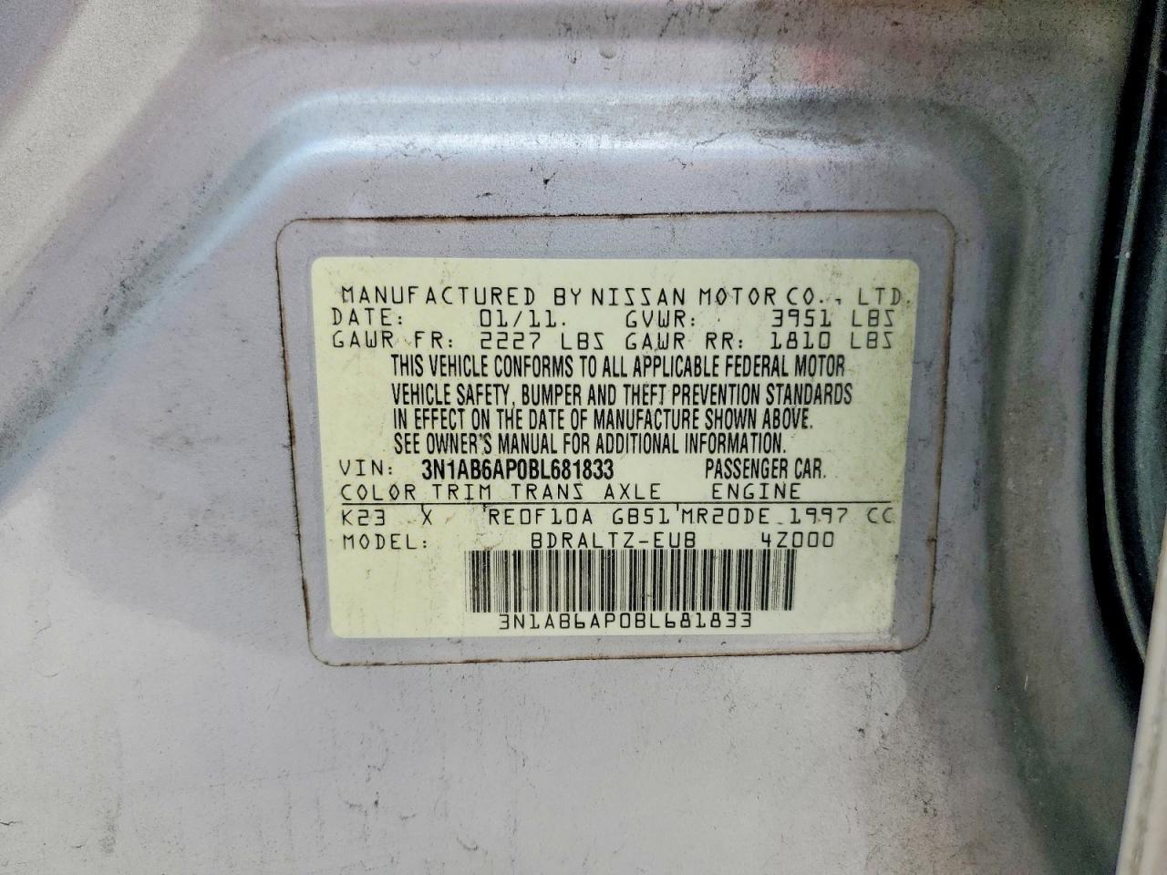 2011 NISSAN SENTRA