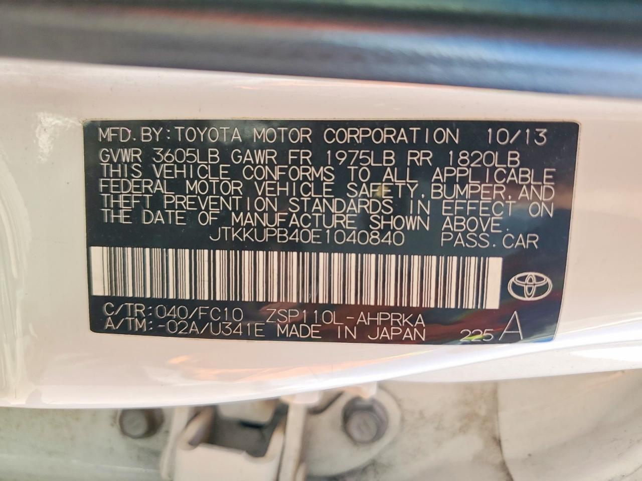 2014 SCION xD