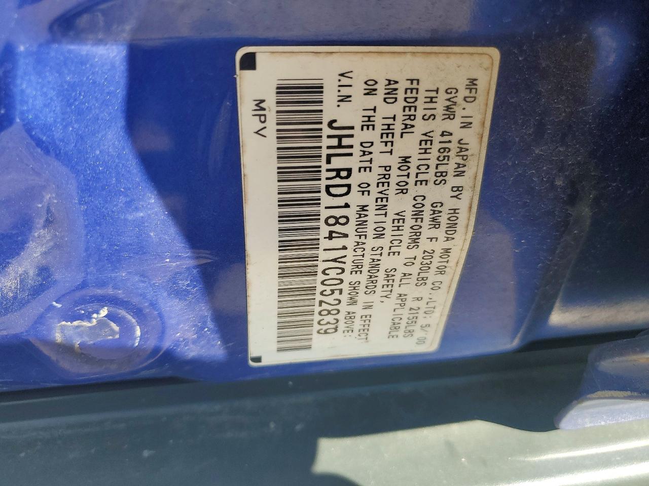2000 HONDA CR-V