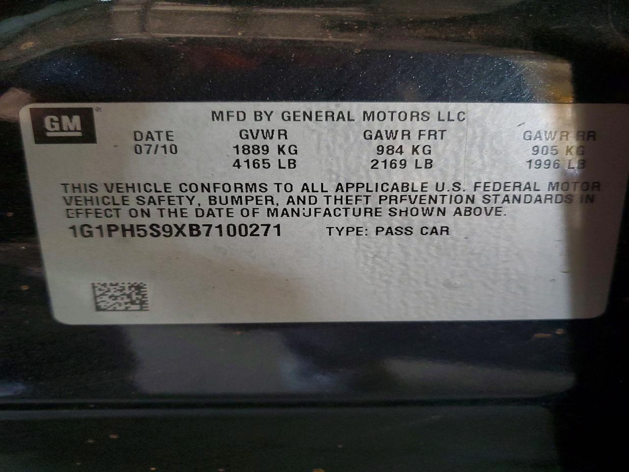 2011 CHEVROLET CRUZE
