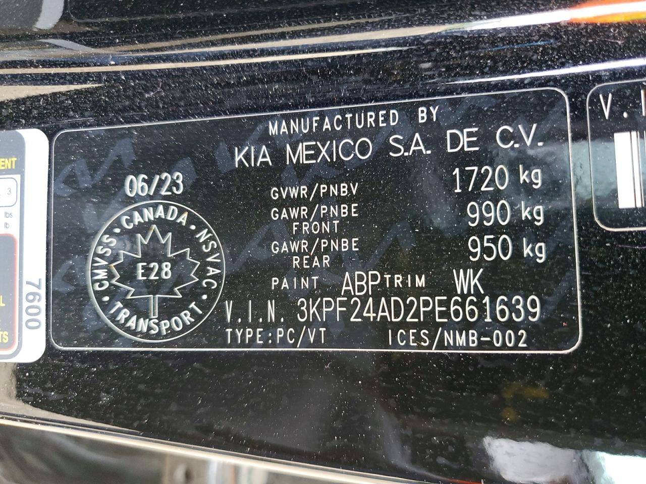 2023 KIA FORTE