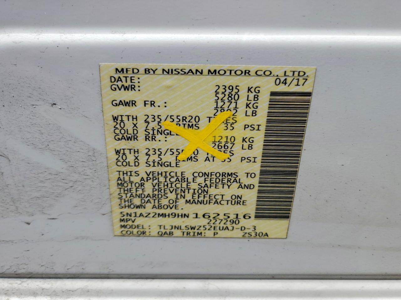 2017 NISSAN MURANO