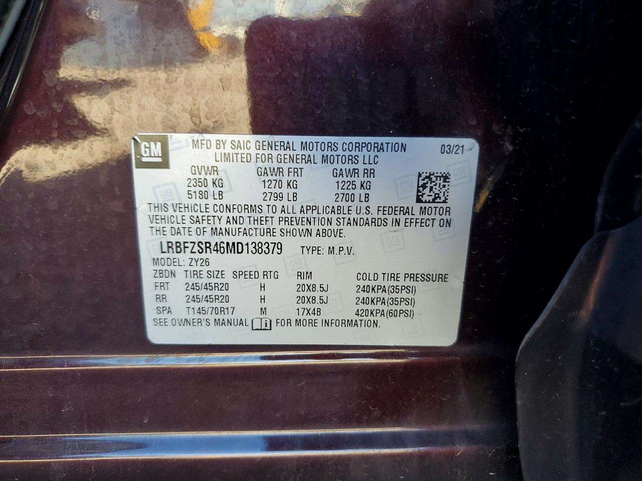 2021 BUICK Envision