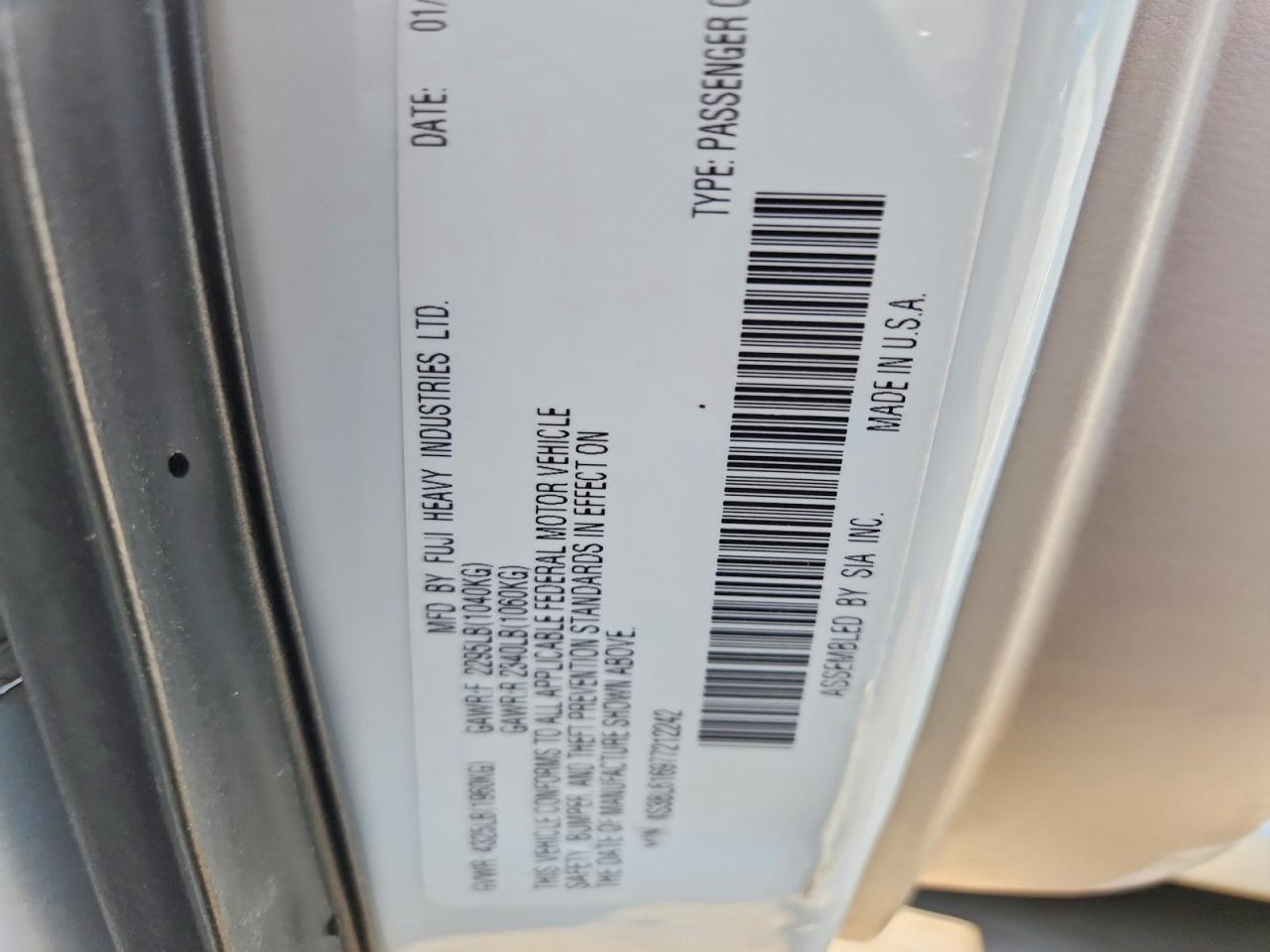 2007 SUBARU Legacy