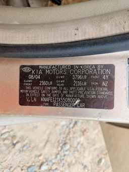 2005 KIA Spectra