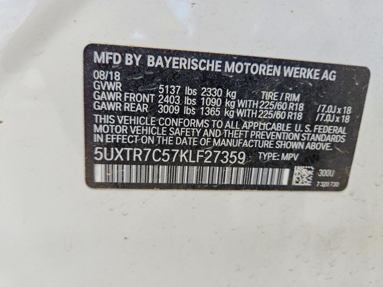 2019 BMW X3