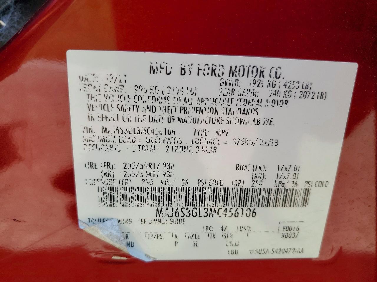2021 FORD EcoSport