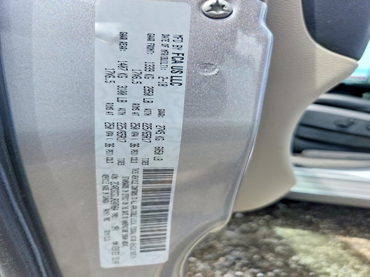 2018 DODGE GRAND CARAVAN