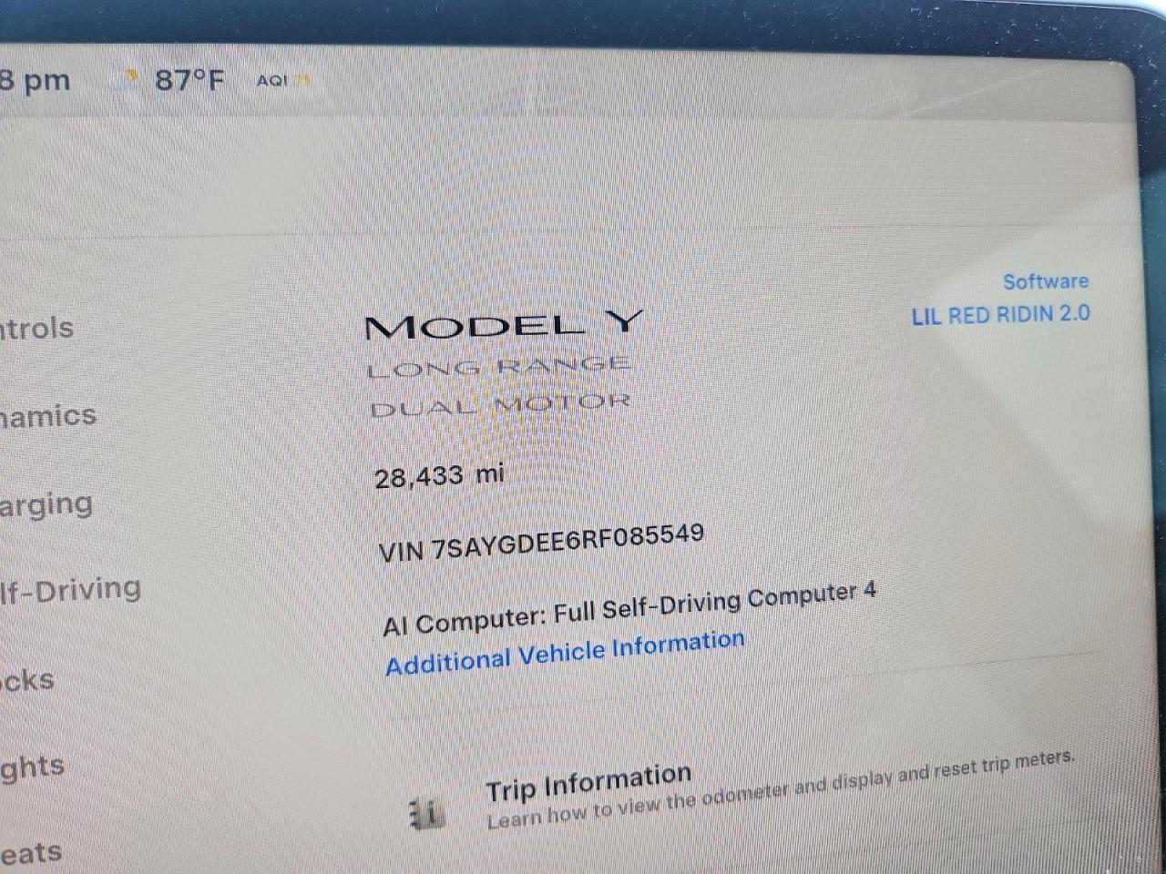 2024 TESLA Model Y