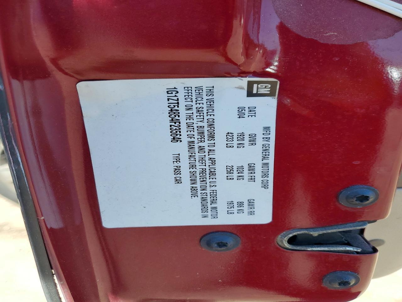 2004 CHEVROLET MALIBU