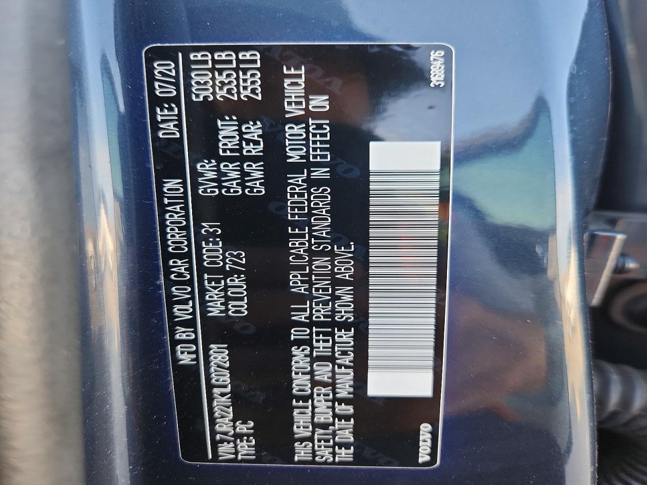 2020 VOLVO S60
