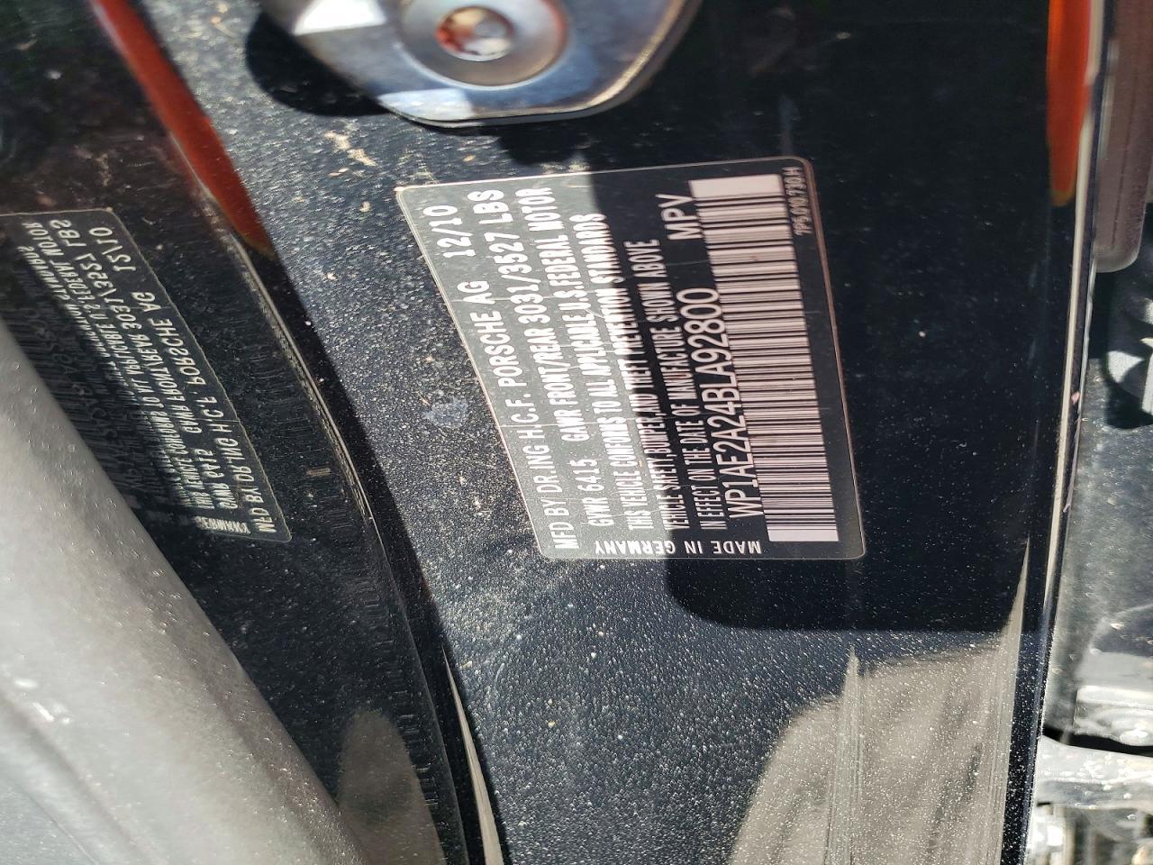 2011 PORSCHE CAYENNE