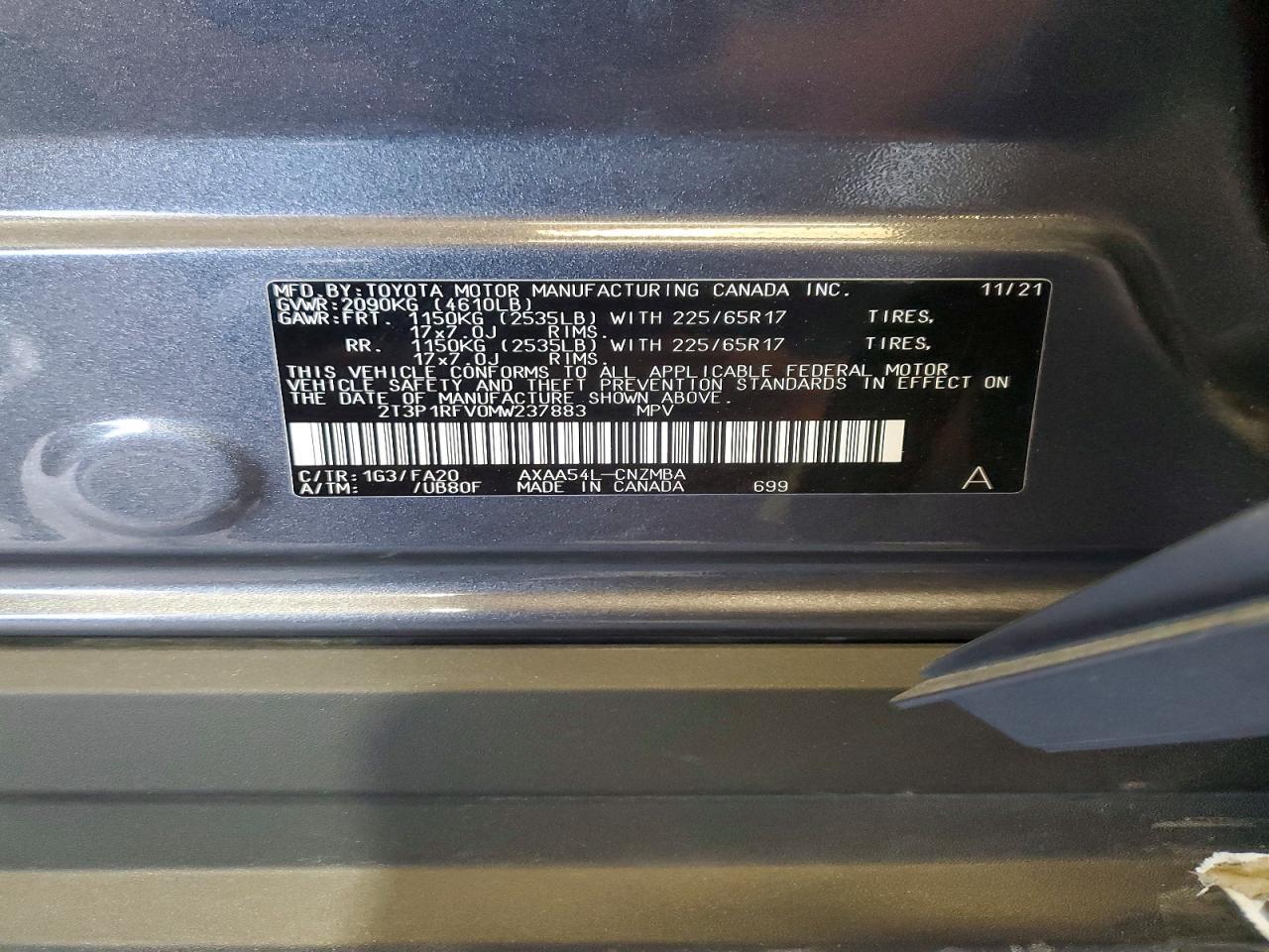 2021 TOYOTA RAV4