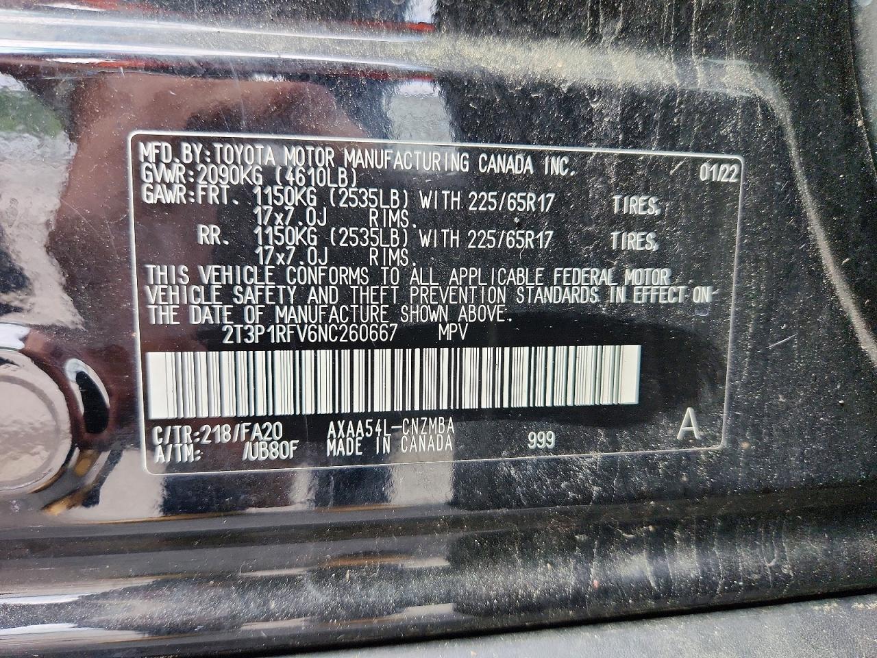 2022 TOYOTA RAV4