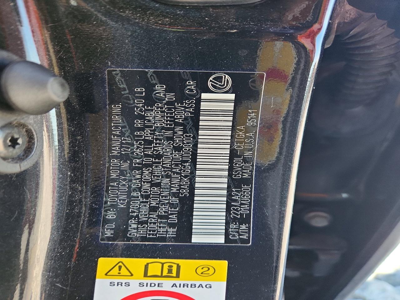 2018 LEXUS ES 350
