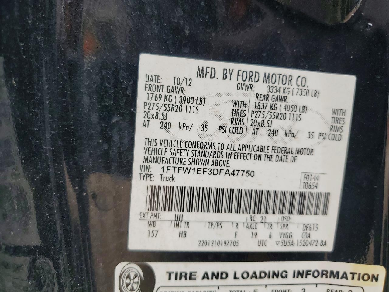 2013 FORD F-150 Lightning