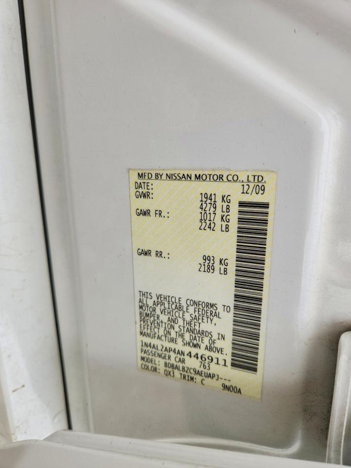 2010 NISSAN ALTIMA