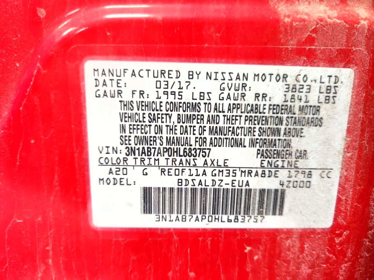 2017 NISSAN SENTRA