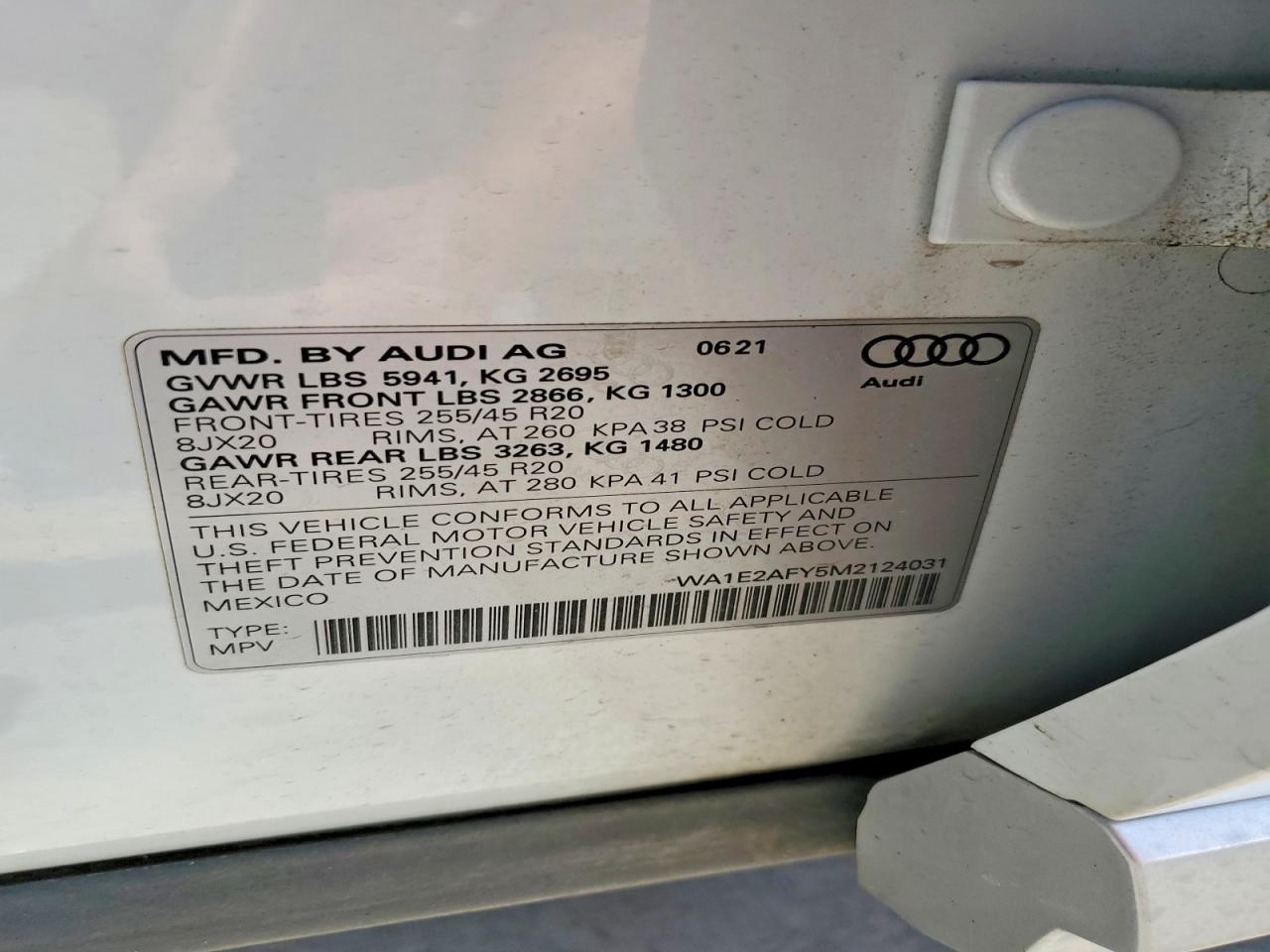 2021 AUDI Q5