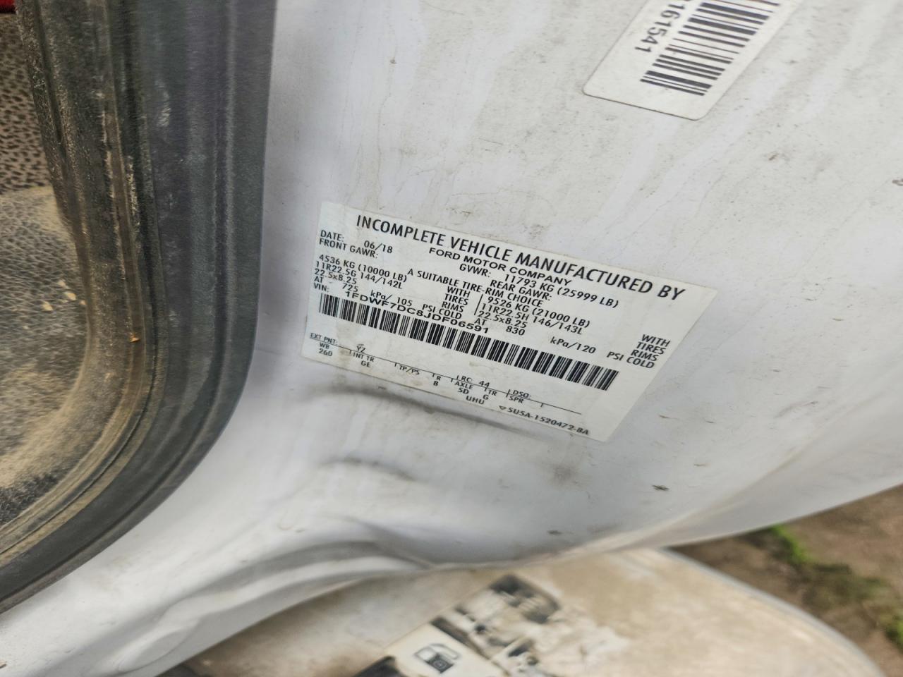 2018 FORD F-750
