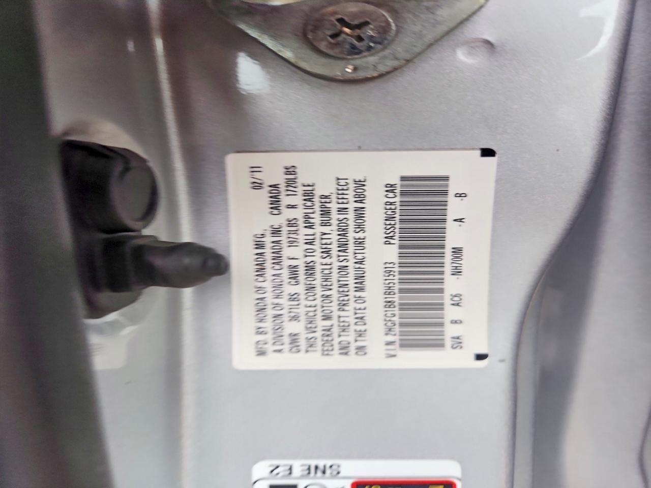 2011 HONDA CIVIC