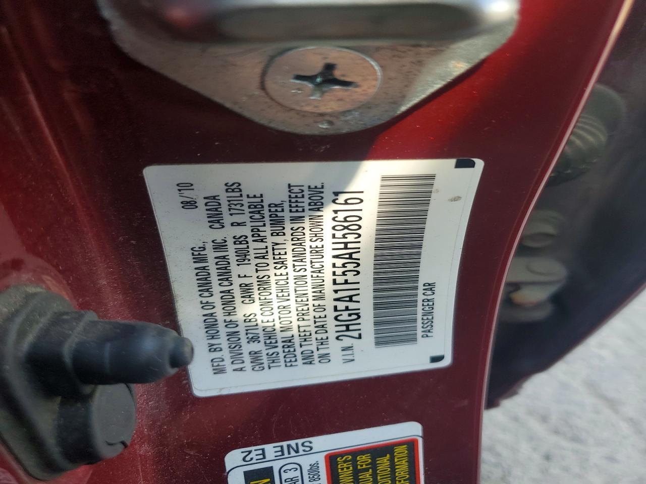 2010 HONDA CIVIC