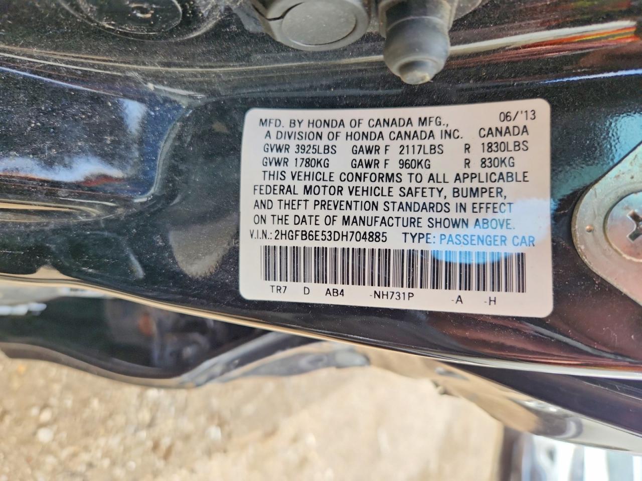 2013 HONDA CIVIC
