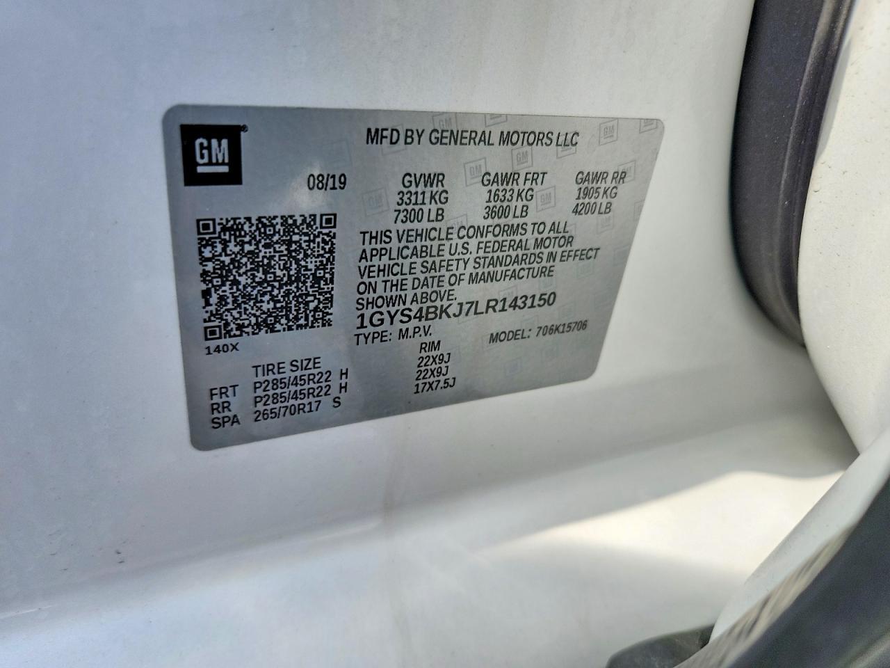 2020 CADILLAC ESCALADE
