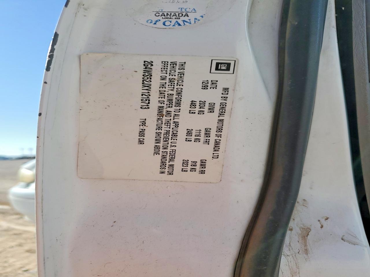 2000 BUICK Century